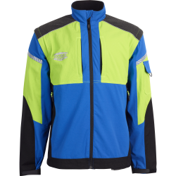 veste-de-travail-jaune-et-bleu-manches-amovibles-elagueur-arboriste-climb