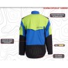 veste-de-travail-jaune-et-bleu-manches-amovibles-elagueur-arboriste-climb