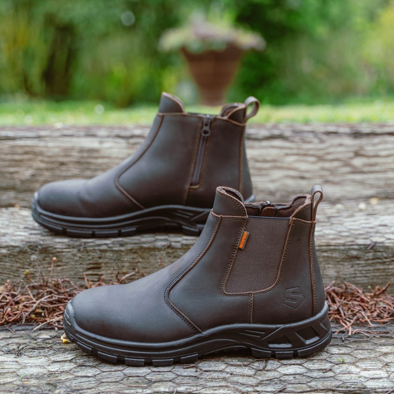 bottines-de-travail-solden-bottes-mi-haute