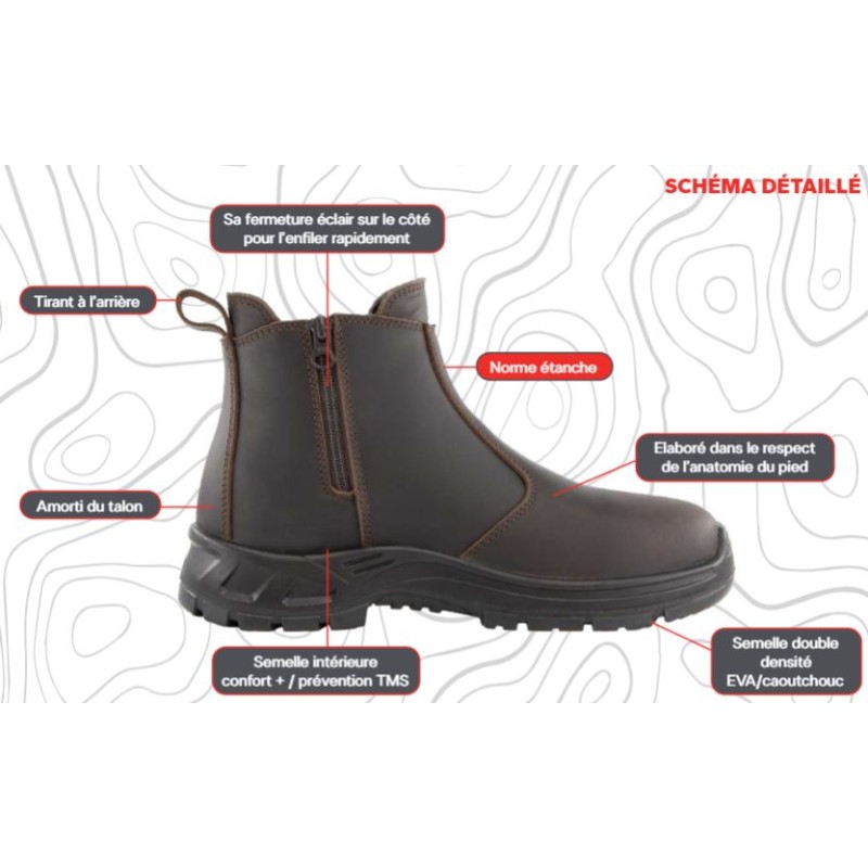 bottines-de-travail-solden-bottes-mi-haute