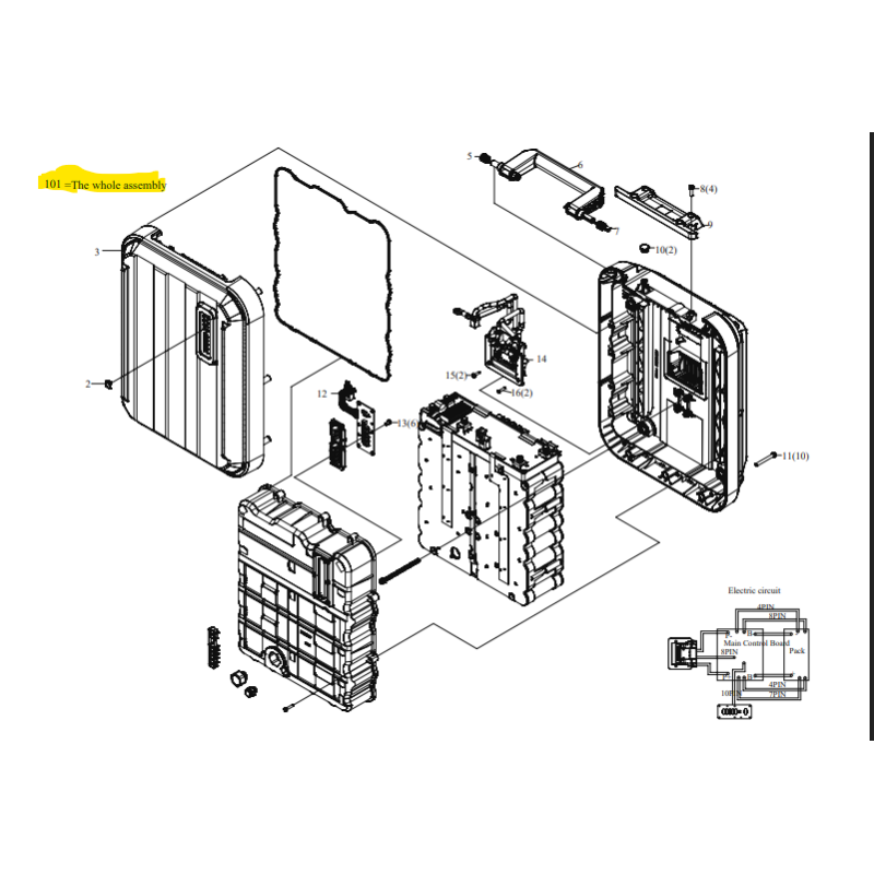 SAC DE BATTERIE + MATERIAUX DEMBALLAGE KRESS 60079031