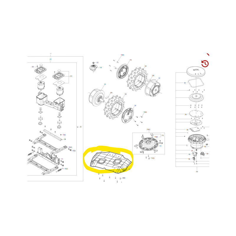 COUVERCLE DE PROTECTION DU DISQUE DE LAME KRESS 59005954