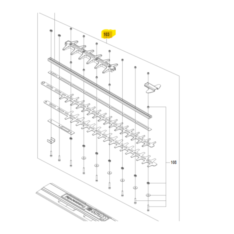 ENSEMBLE DE LAMES KRESS 59004501 - KC200.9