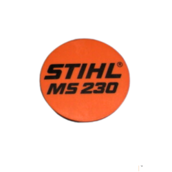 PLAQUE SIGNALETIQUE MS 230 STIHL 11239671512 - 1123-967-1512 - PIECE D'ORIGINE
