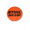 PLAQUE SIGNALETIQUE MS 230 STIHL 11239671512 - 1123-967-1512 - PIECE D'ORIGINE