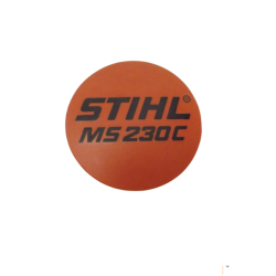 PLAQUE SIGNALETIQUE MS 230 C STIHL 11239671513 - 1123-967-1513 - PIECE D'ORIGINE