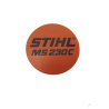 PLAQUE SIGNALETIQUE MS 230 C STIHL 11239671513 - 1123-967-1513 - PIECE D'ORIGINE