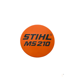 PLAQUE SIGNALETIQUE MS 210 STIHL 11239671510 - 1123-967-1510 - PIECE D'ORIGINE