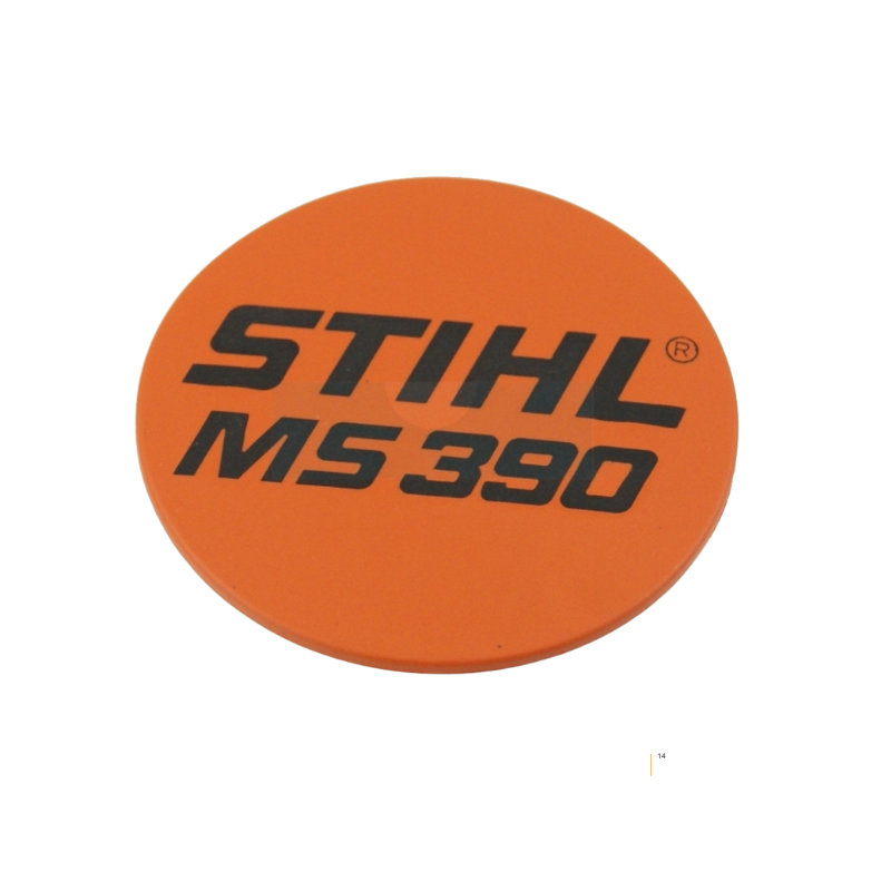 PLAQUE SIGNALETIQUE MS 390 STIHL 11279671502 - 1127-967-1502 - PIECE D'ORIGINE