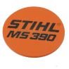 PLAQUE SIGNALETIQUE MS 390 STIHL 11279671502 - 1127-967-1502 - PIECE D'ORIGINE