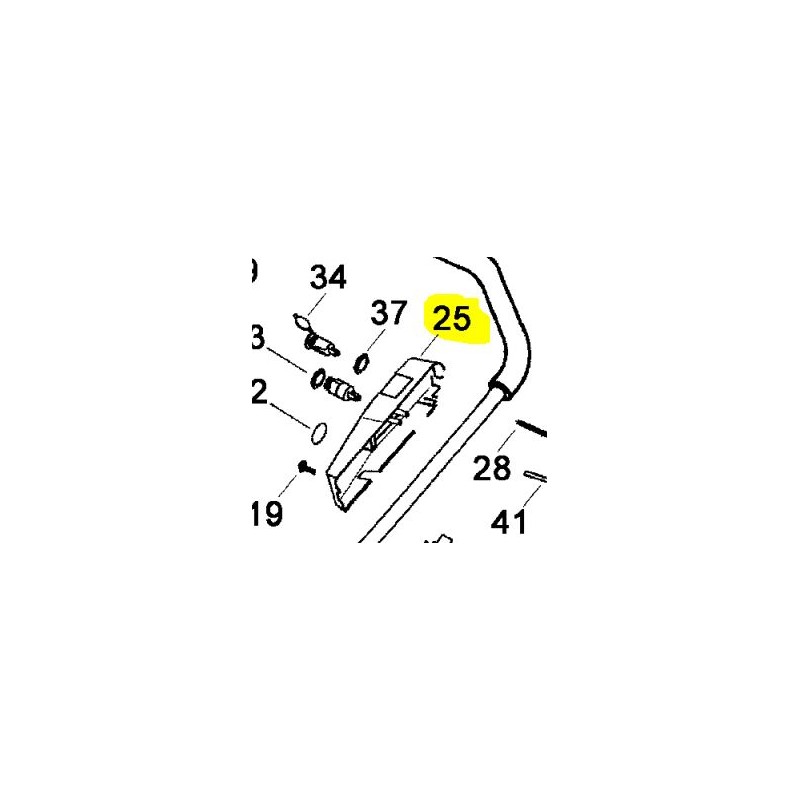 DEMI CARTER DROIT  EXVIK STIHL 61037640620 - 6103-764-0620 - 6103 764 0620