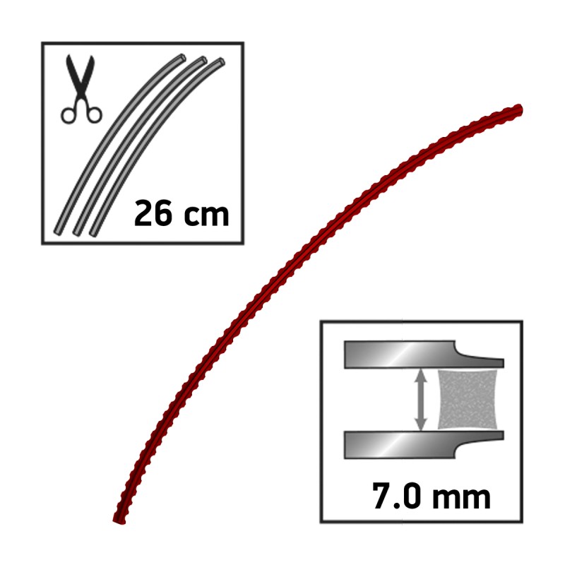 155-brins-de-fil-nylon-debroussailleuse-carre-oregon-techniblade-diametre-70mm-longueur-26cm-525244