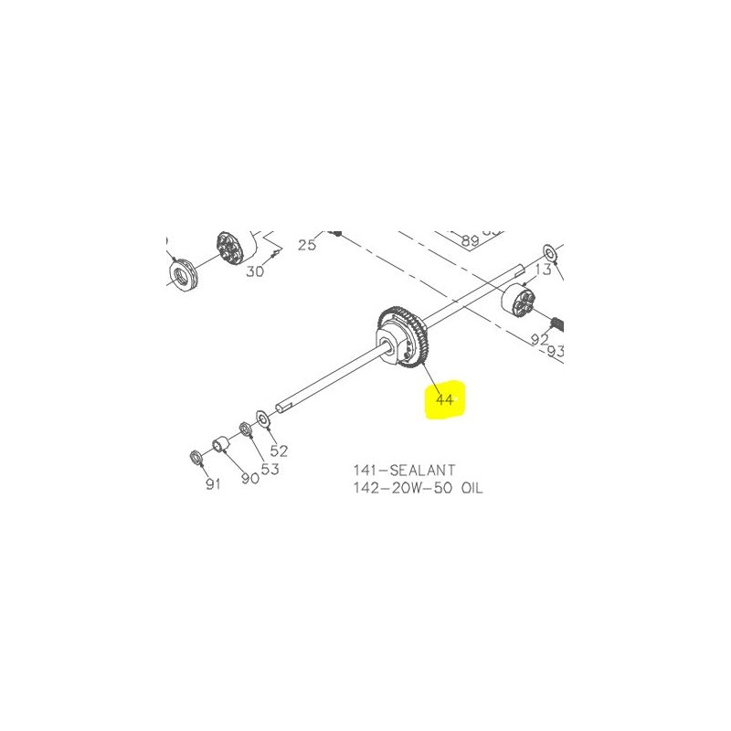 differentiel-complet-mtd-hg-70131-hg-70229-hydrogear
