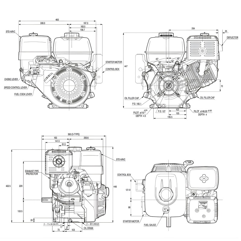 moteur-honda-gx-gx390qxq4-eclatee-