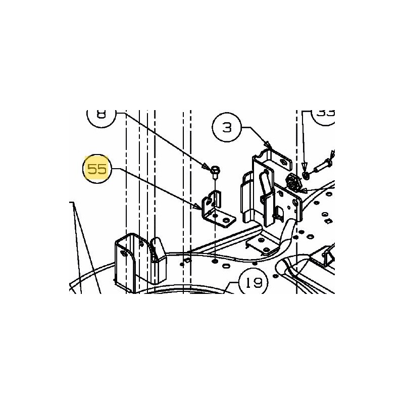 support-carter-de-coupe-tracteur-tondeuse-mtd-cub-cadet-783-04740-cy