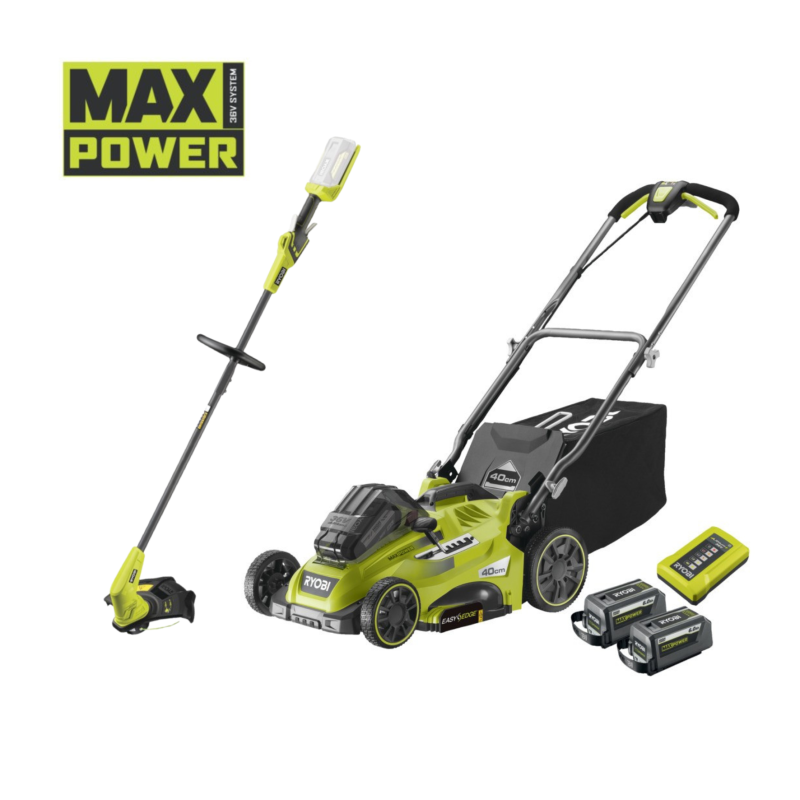 tondeuse-36v-concept-36v-max-power-40-cm-ryobi-avec-2-batteries-6ah-et-chargeur-avec-coupe-bordure-offert