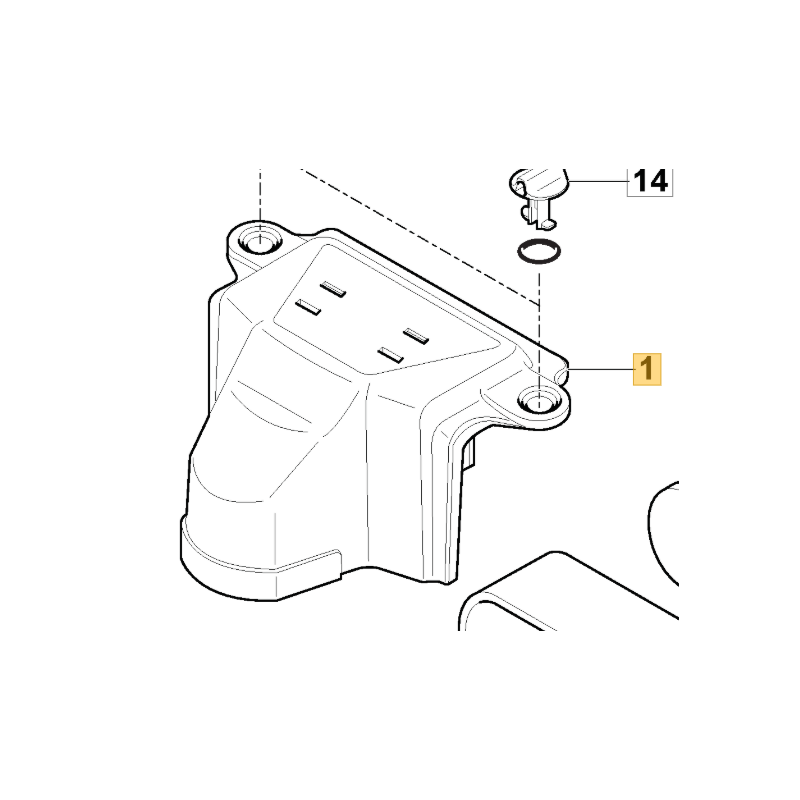 COUVRE-FILTRE A AIR - 118550954/0 - GGP - CASTELGARDEN - STIGA