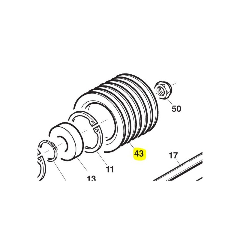 poulie-turbine-tondeuse-gianni-ferrari-pgsr-95302100006
