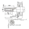 MOTEUR COMPLET LONCIN AXE HORIZONTAL G200FD - G 200 FD - 196 CM3 - AXE 19.05MM X 62 MM