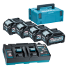 pack-energie-makita-191u28-6-xgt-40v-max-4-batteries-bl4040-40-ah-chargeur-double-dc40rb-coffret-makpac
