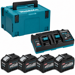 pack-energie-makita-1910a8-3-xgt-40v-max-4-batteries-bl4080f-80-ah-chargeur-double-dc40rb-coffret-makpac