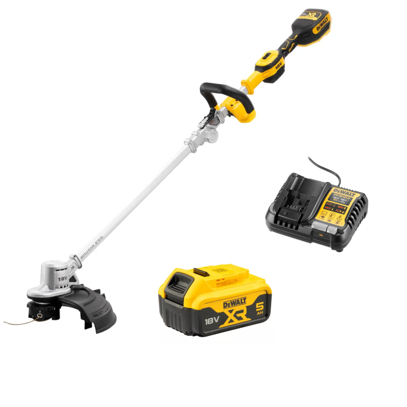 coupe-bordures-repliable-xr-dewalt-18v-brushless-1-batterie-50-ah-et-1-chargeur-40-a-dcmst561p1-qw