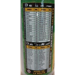 Anti crevaison pneu et chambre à air 1,25 litre OKO