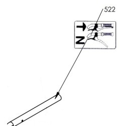 Autocollant embrayage-debrayage - marche arrière PUBERT - STAUB - OLEO MAC 0503000001 - 65137 - KIVA K503000039
