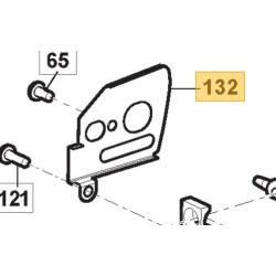 Tôle de protection tronçonneuse GGP - CASTELGARDEN - STIGA - ALPINA 118804764/0