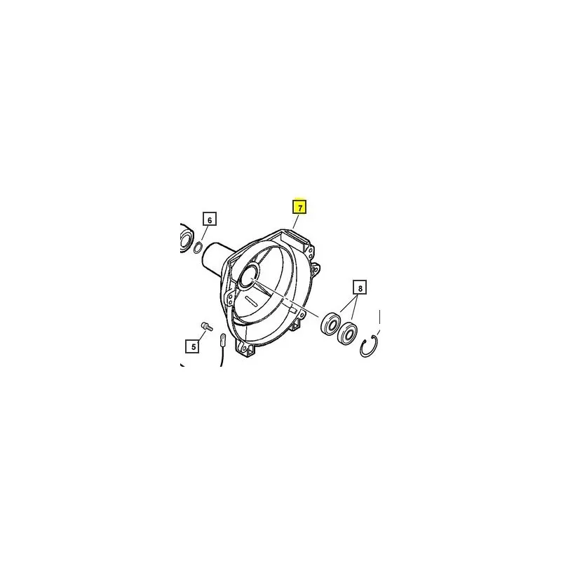 Couvercle embrayage débroussailleuse ECHO, SHINDAIWA référence A172000150 - A172-000150 Couvercle embrayage débroussailleuse ECHO, SHINDAIWA référence A172000150 - A172-000150