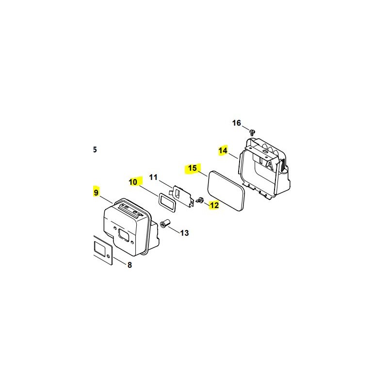 Silencieux tronçonneuse MS-170 D STIHL 11301400607 - 1130-140-0607
