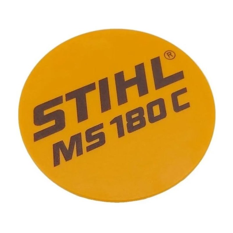 PLAQUE MATRICULE MS180C STIHL 11309671509 - 1130-967-1509