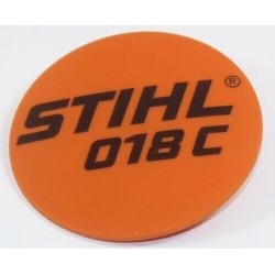 PLAQUE SIGNALETIQUE 018 C STIHL 11309671502 - 1130-967-1502