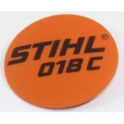 PLAQUE SIGNALETIQUE 018 C STIHL 11309671502 - 1130-967-1502