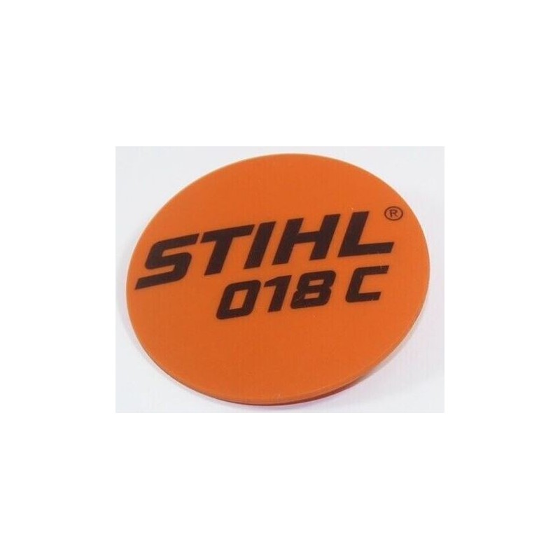 PLAQUE SIGNALETIQUE 018 C STIHL 11309671502 - 1130-967-1502