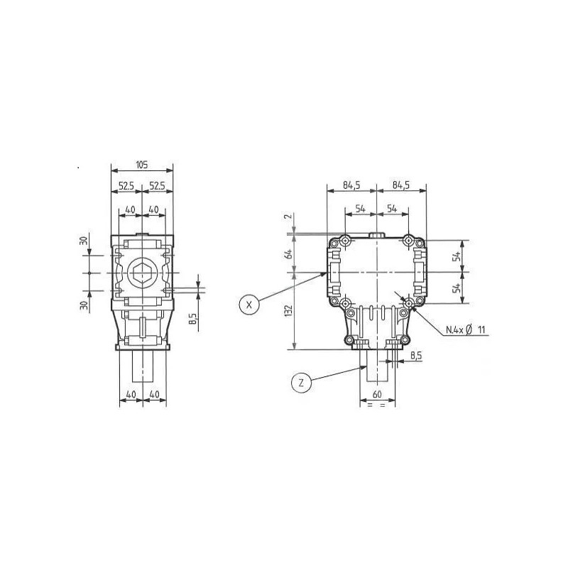 renvoi-d-angle-boitier-de-transmission-comer-281864-t-281b-1461-1146