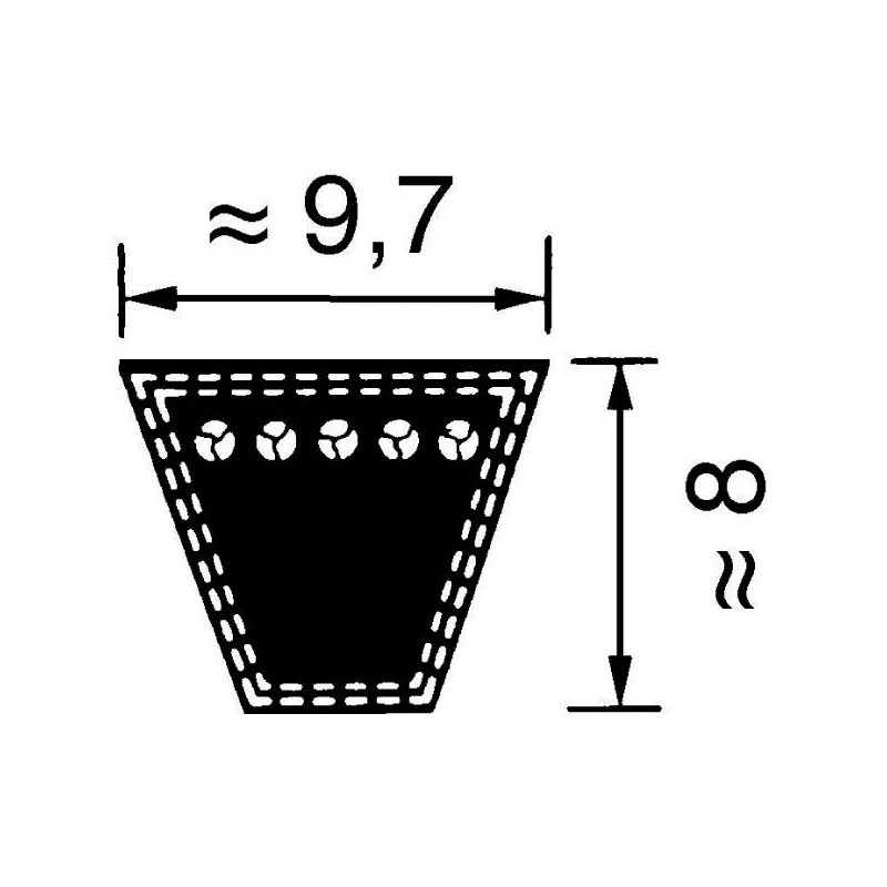 courroie-gianni ferrari-0055010010-00.55.01.0010
