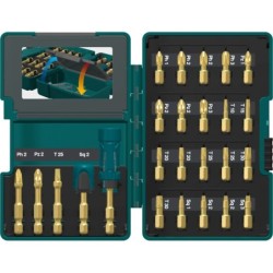 coffret-26-pcs-vissage-impact-gold-makita-dolmar-b-49915