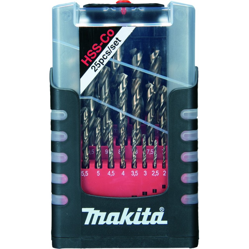 coffret-25-forets-metal-hss-co-makita-dolmar-d-67577