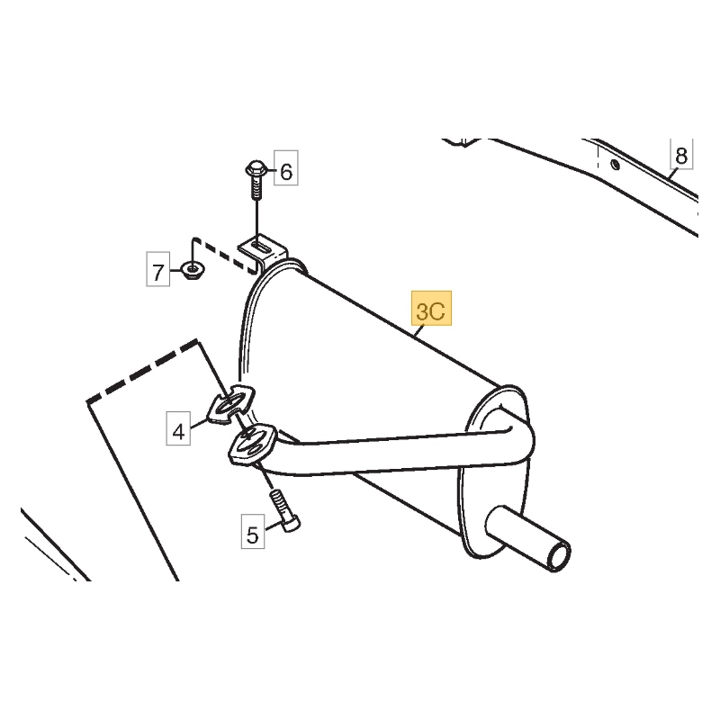 MUFFLER-ASSY - 1134-6622-01 - GGP - CASTELGARDEN - STIGA