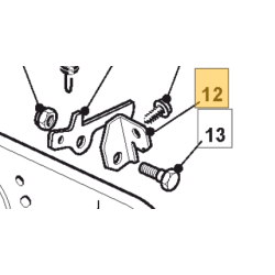 CLAMP-PIN-SUPPORT-BRACKET - 325755031/1 - 325755031/2 - GGP - CASTELGARDEN - STIGA