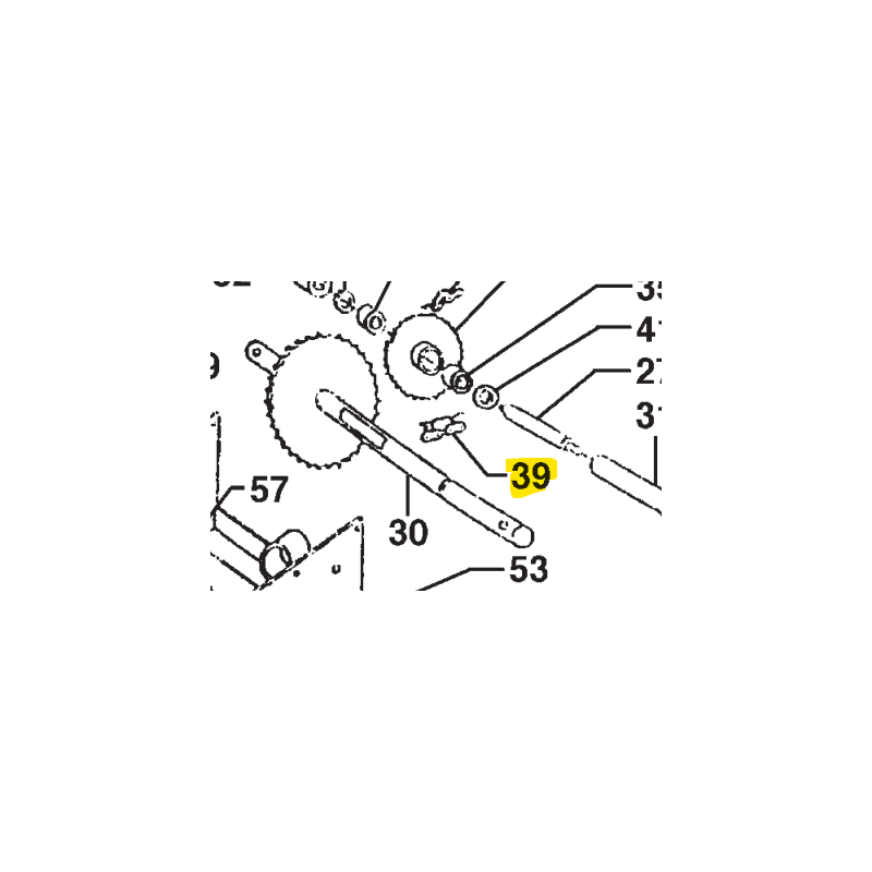 CHAIN 12.7 SIMP 53 MAILLONS PUBERT - STAUB - OLEO MAC 0306020003 - 13294