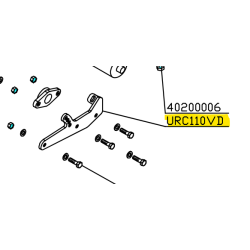 support-gauche-rouleau-centurion-delmorino-urc110vd