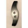 Lame courbée débroussailleuse ronce 2 dents, 280mm, alésage 25,4 mm