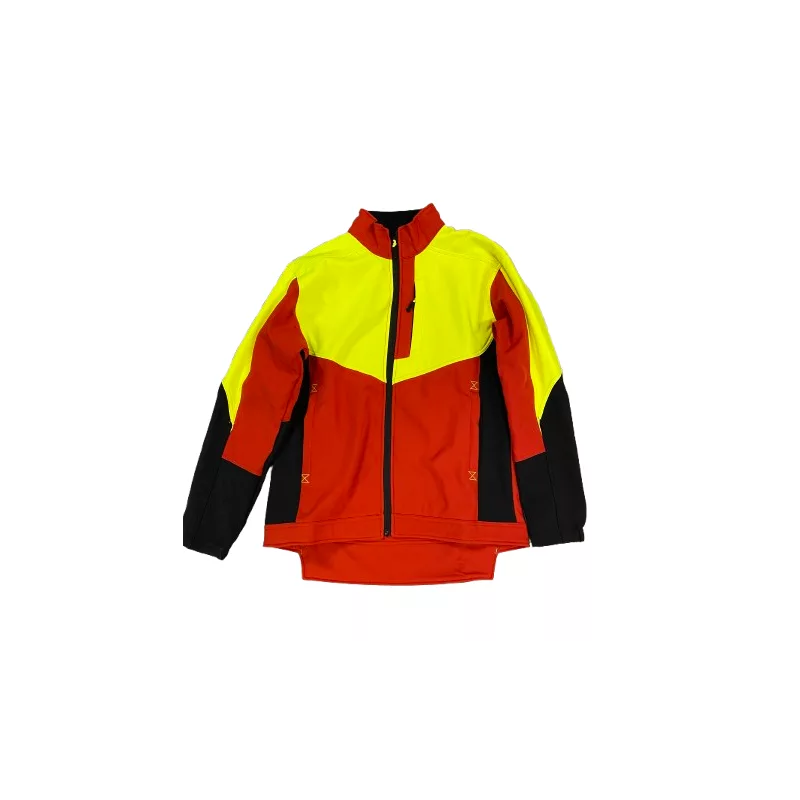 veste-de-travail-softshell-jaune-et-rouge-odon-polaire