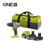 PERCEUSE VISSEUSE A PERCUSSION BRUSHLESS + 2 BATTERIE 18 V 5.0 AH ET 2.0 AH ET 1 CHARGEUR 2.0 A - RYOBI - RPD18BL2-252S