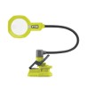 LOUPE ECLAIREE A PINCE AVEC CORPS FLEXIBLE 18V - 2 ZONES DE LOUPES X2.25 ET X5 - RYOBI - RML18-0