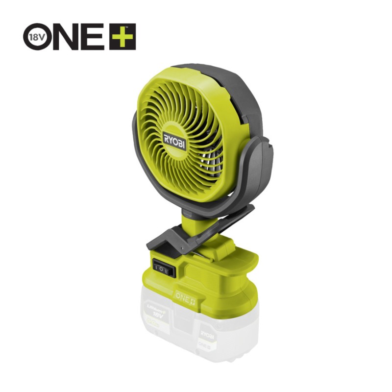 VENTILATEUR A PINCE - 18V ONE+ - DIAMETRE 11 CM - TETE ORIENTABLE - RYOBI - RCF18-0