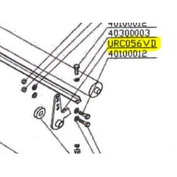 support-droit-rouleau-flipper-80-106-delmorino-urc056vd