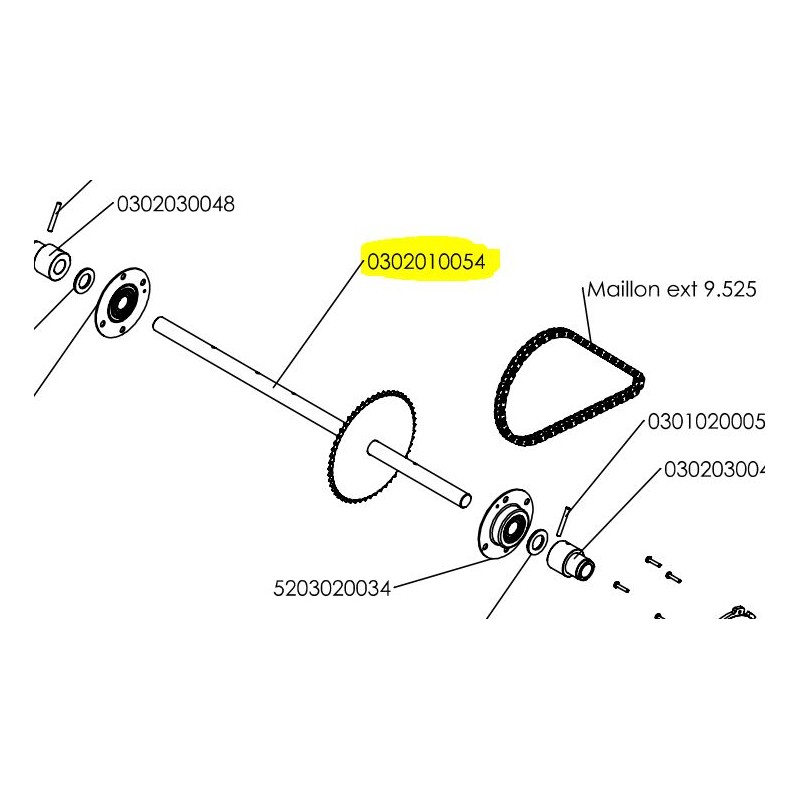 arbre-roue-e51prov2-pubert-staub-oleo-mac-0302010054-k302010082